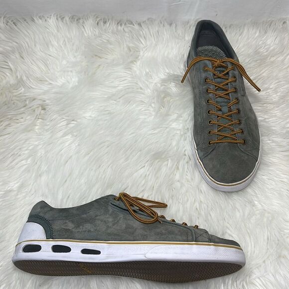 Columbia Vulc N Vent Camp 4 Grey Suede Casual Shoes Sz 10 - Picture 1 of 6